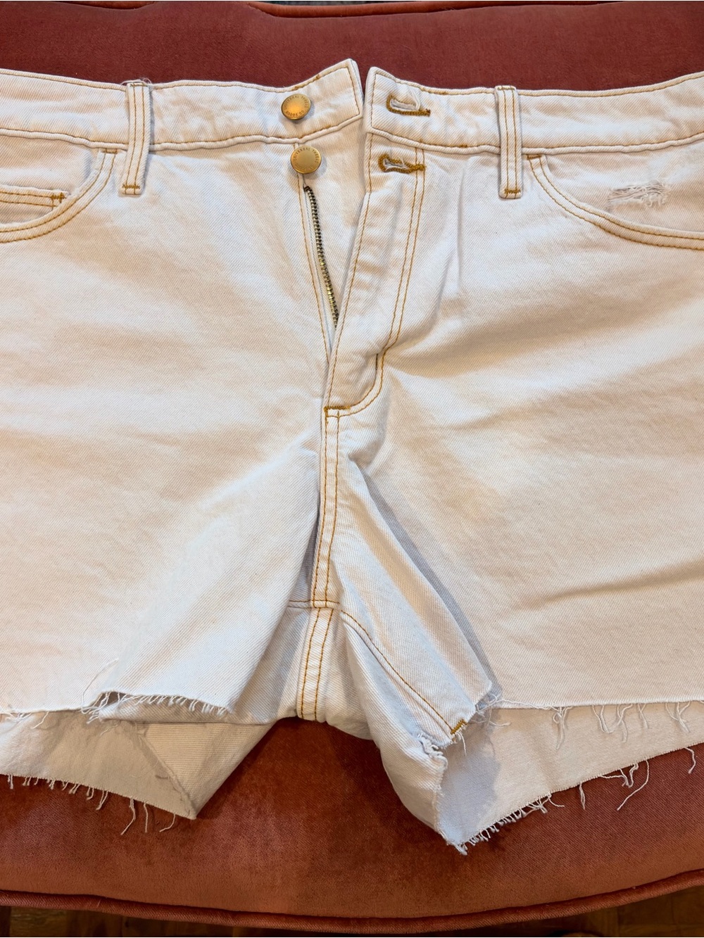 High-Rise Denim Cutoff Shorts